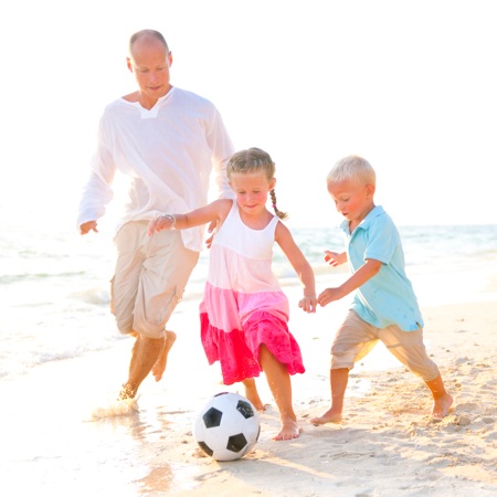 family_playing_football